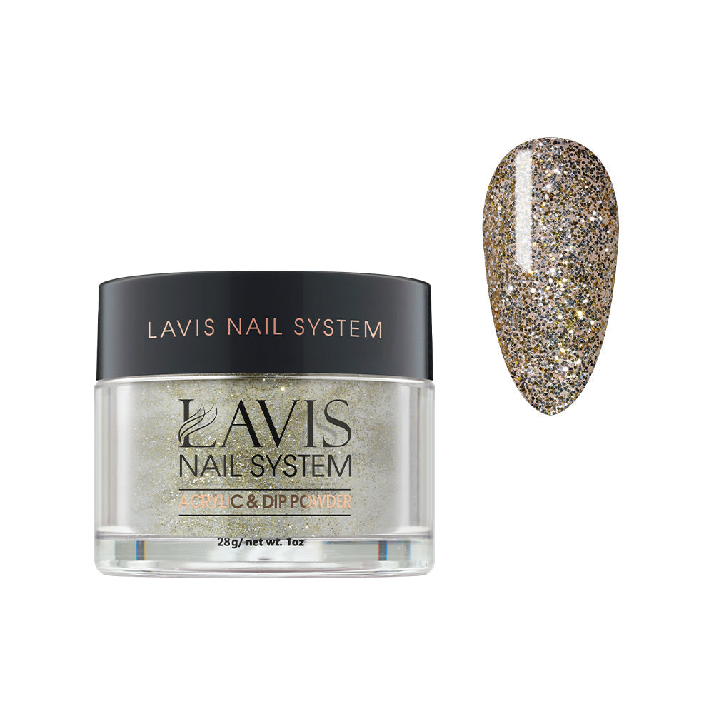 Lavis Acrylic Powder - 101 Lucky Charm - Gold, Glitter Colors