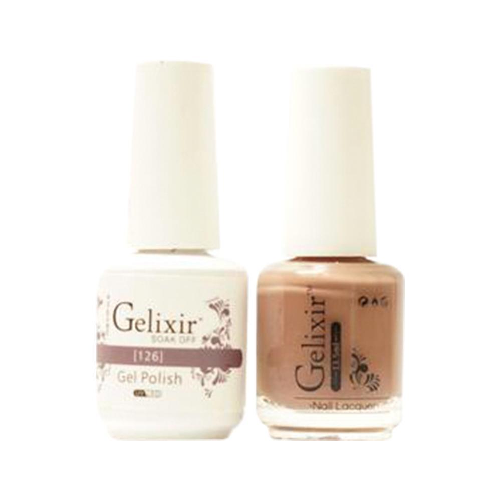 Gelixir Gel Nail Polish Duo - 126 Brown Colors