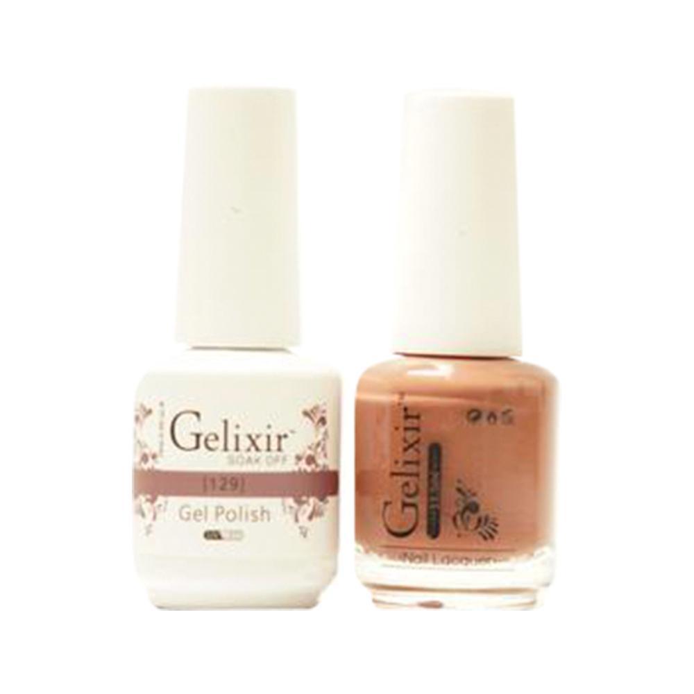 Gelixir Gel Nail Polish Duo - 129 Brown Colors