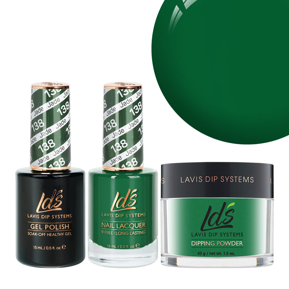 LDS 3 in 1 - 138 Jade - Dip, Gel & Lacquer Matching