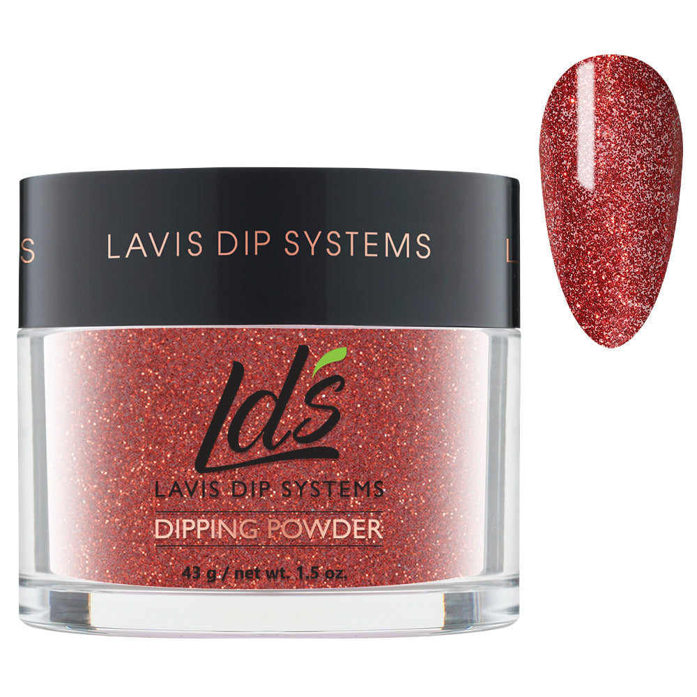 LDS Glitter, Red Dipping Powder Nail Colors - 163 A Thousand Kisses