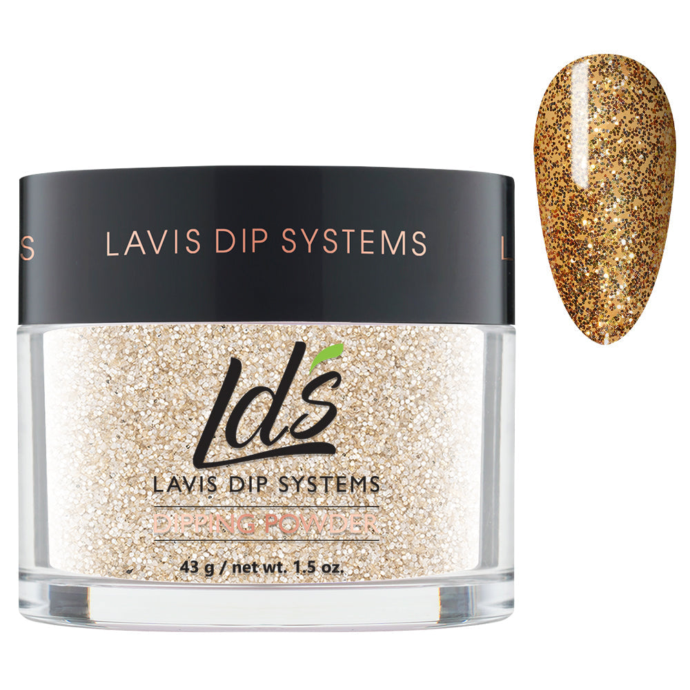 LDS Glitter, Gold Dipping Powder Nail Colors - 168 Let Me Explain