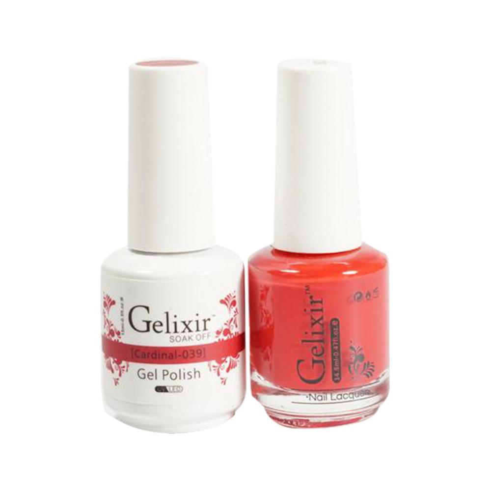 Gelixir Gel Nail Polish Duo - 039 Red Colors - Cardinal