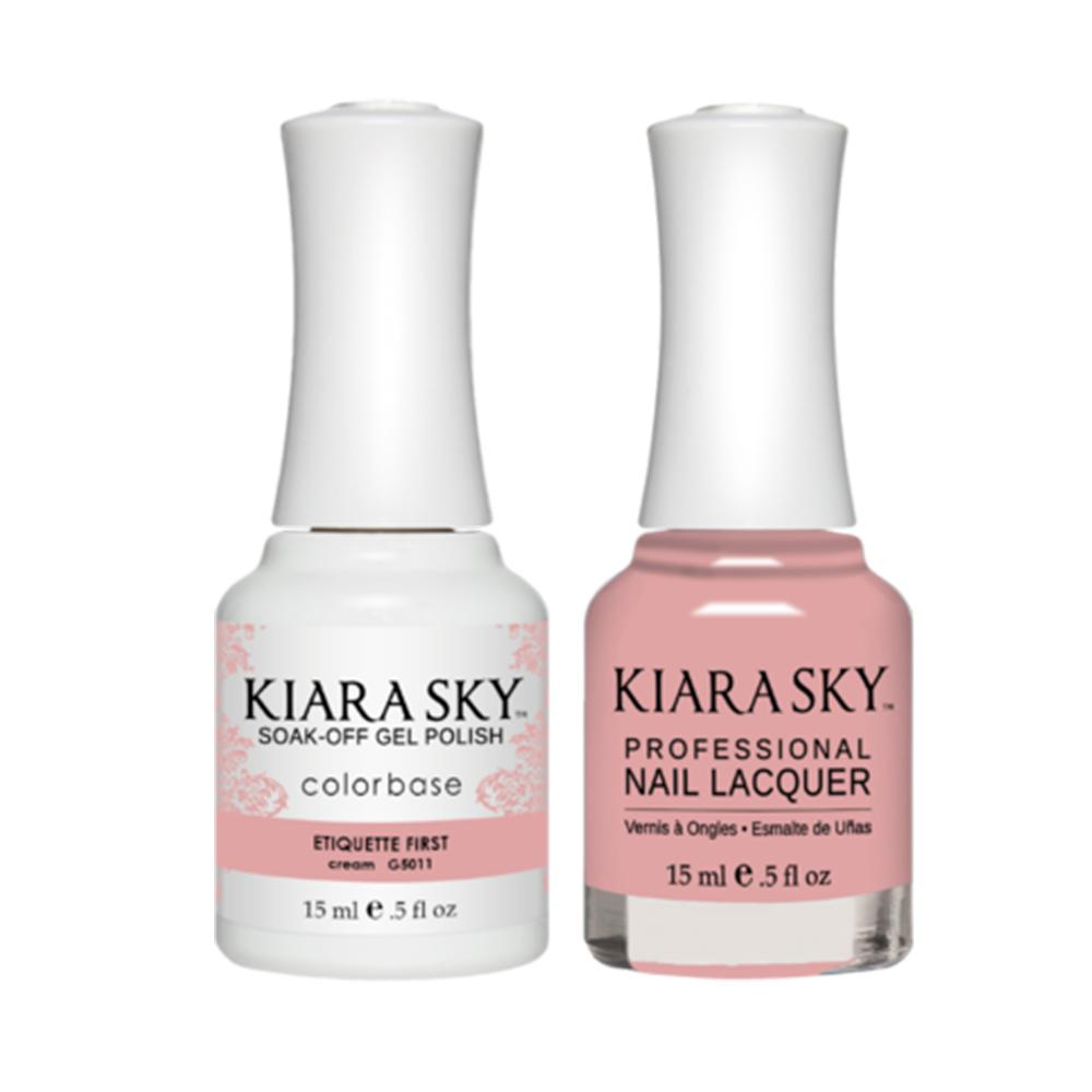 Kiara Sky Gel Nail Polish Duo - All-In-One - 5011 ETIQUETTE FIRST