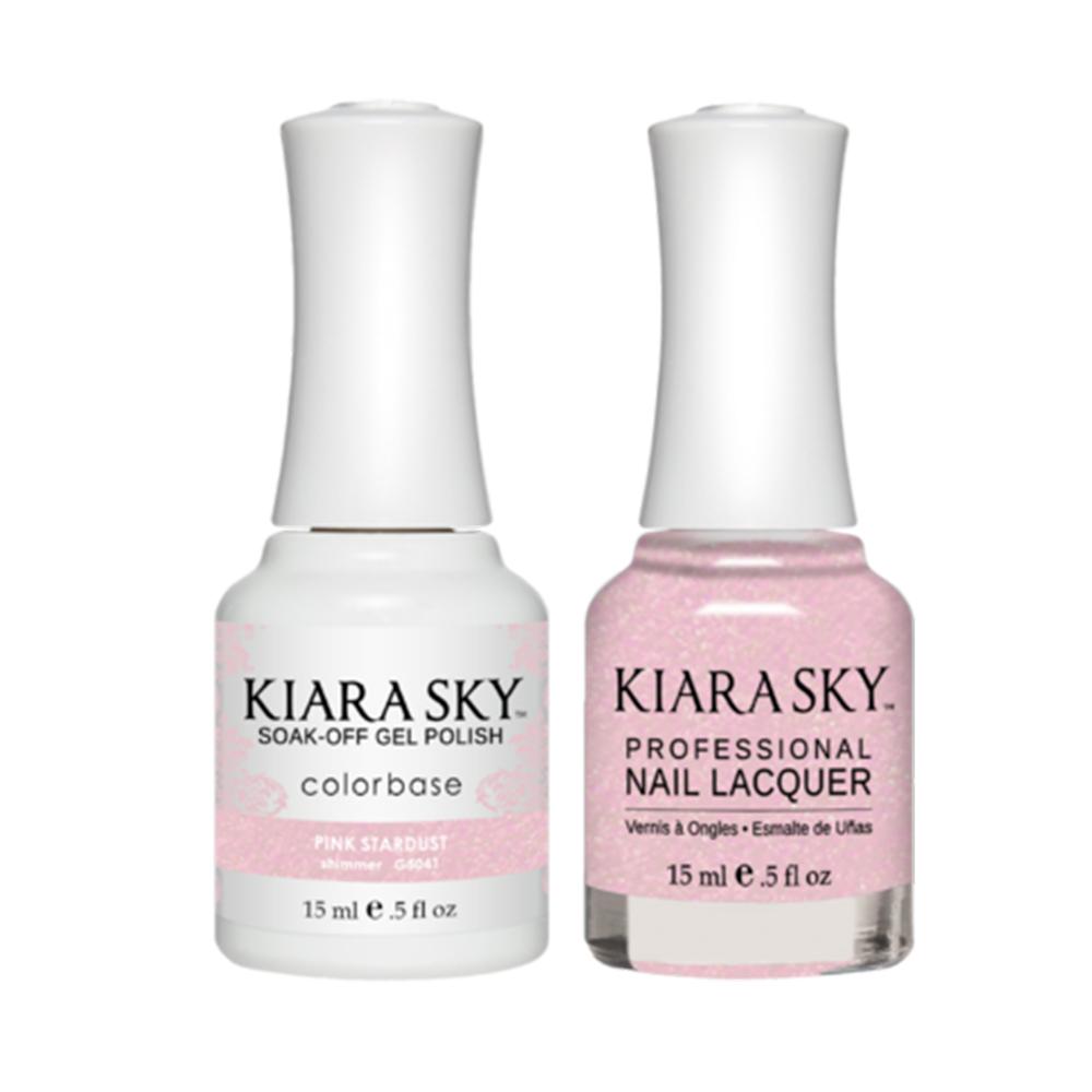 Kiara Sky Gel Nail Polish Duo - All-In-One - 5041 PINK STARDUST