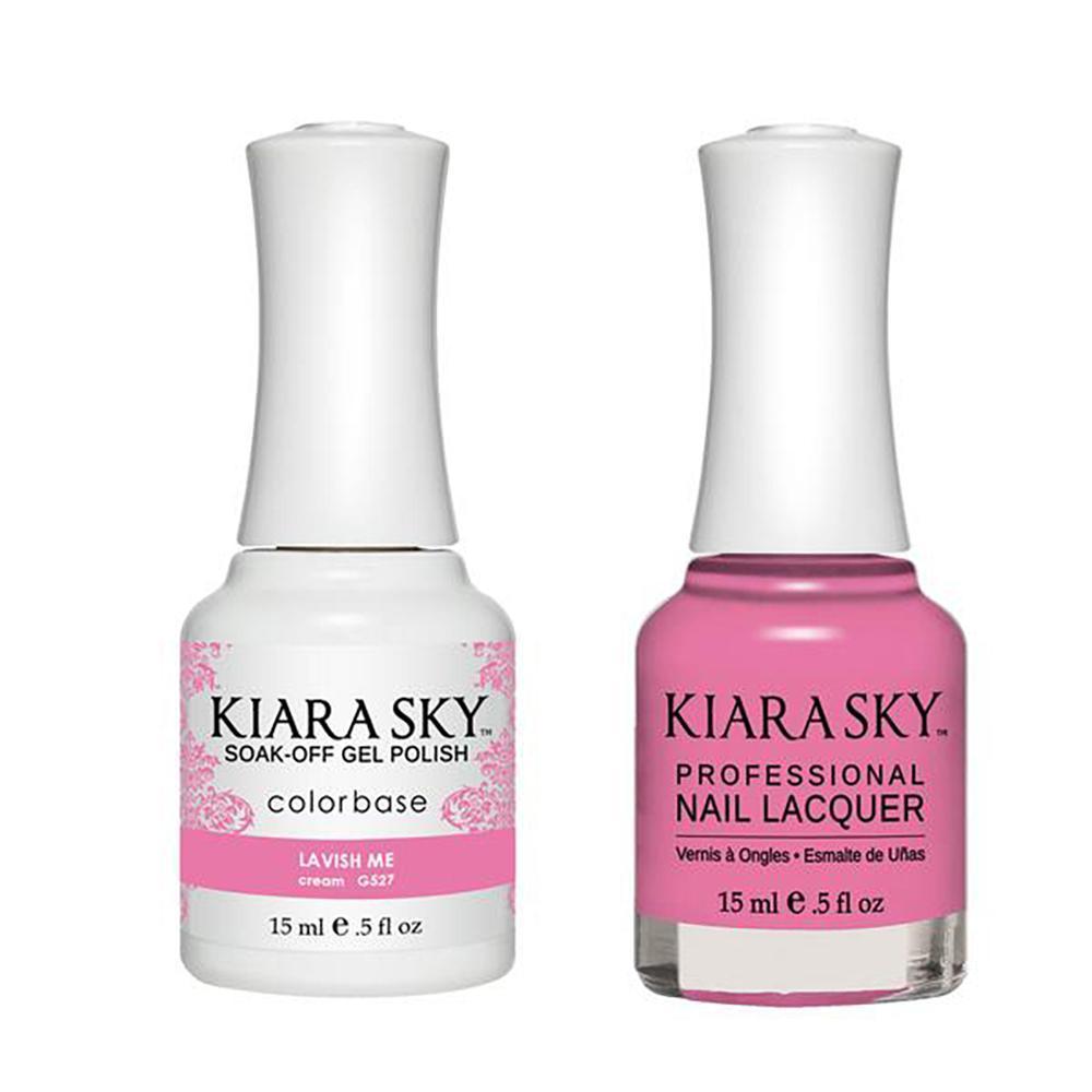 Kiara Sky Gel Nail Polish Duo - 527 Purple Colors - Lavish me