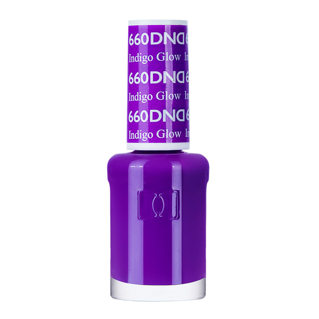 DND Nail Lacquer - 660 Purple Colors - Indigo Glow