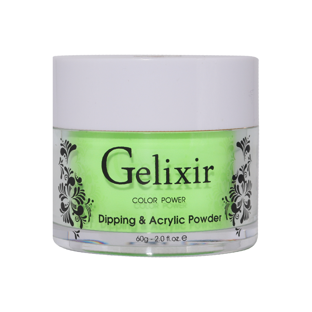 Gelixir Acrylic & Powder Dip Nails 066 Lime - Green, Neon Colors