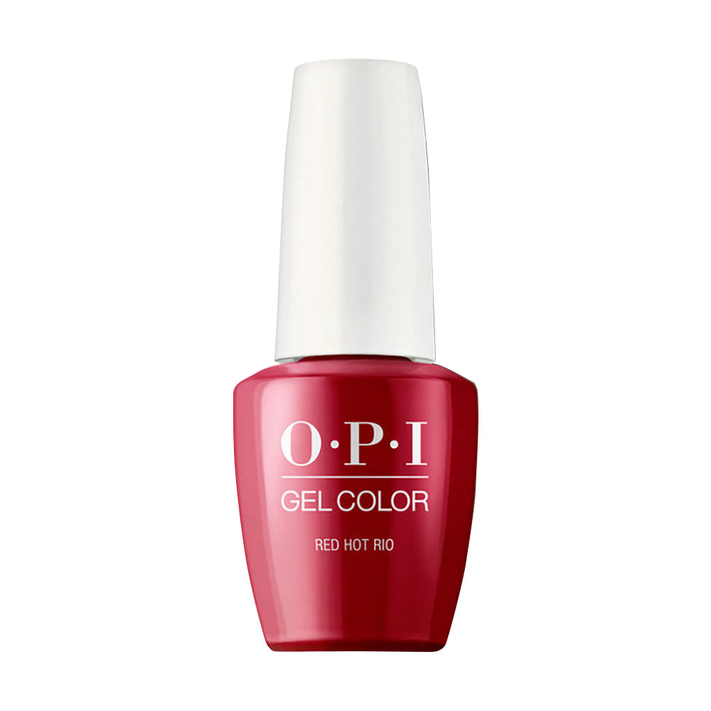 OPI Gel Nail Polish - A70 Red Hot Rio - Red Colors