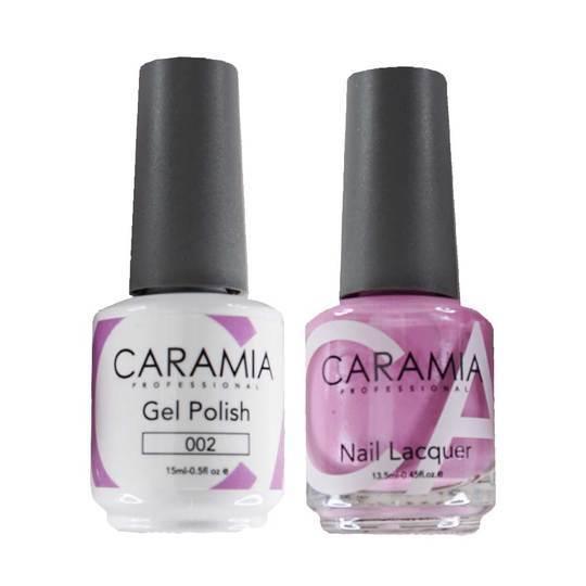 Caramia Gel Nail Polish Duo - 002 Pink Colors