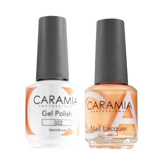 Caramia Gel Nail Polish Duo - 022 Orange Colors