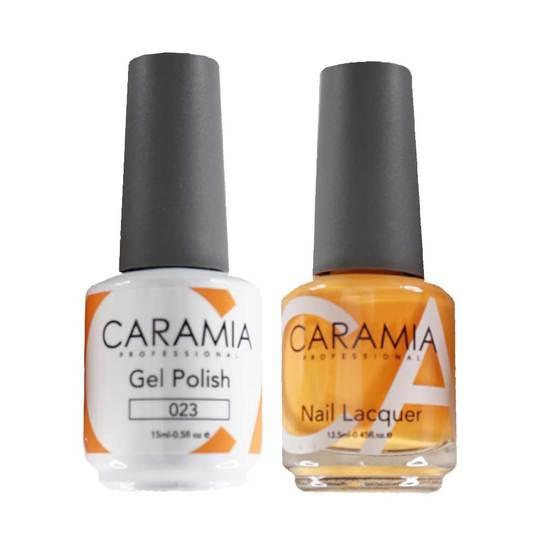 Caramia Gel Nail Polish Duo - 023 Orange Colors