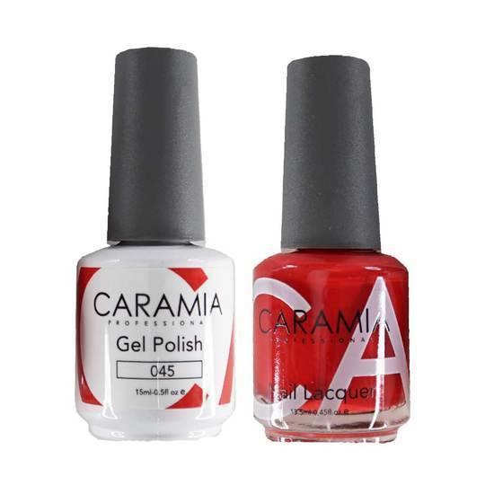 Caramia Gel Nail Polish Duo - 045 Red Colors