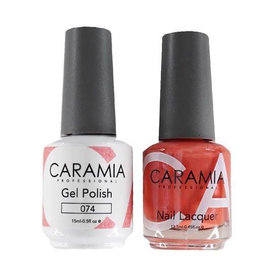 Caramia Gel Nail Polish Duo - 074 Coral Colors