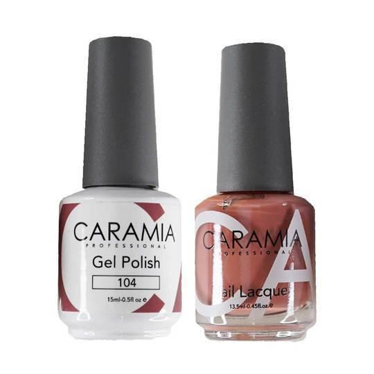 Caramia Gel Nail Polish Duo - 104 Brown Colors