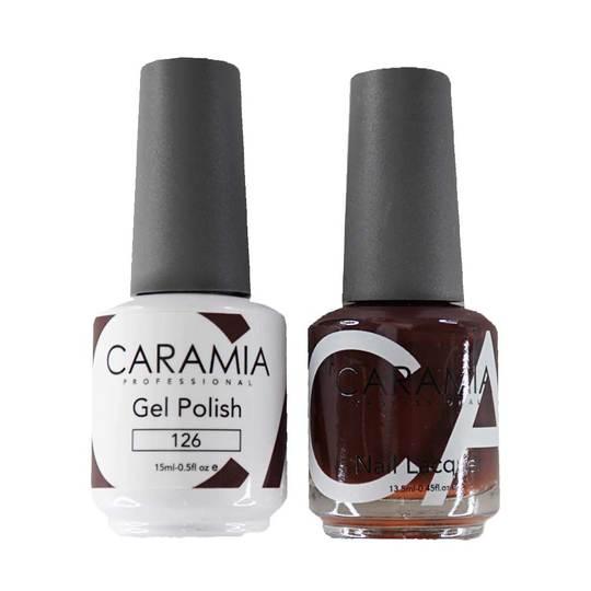 Caramia Gel Nail Polish Duo - 126 Brown Colors