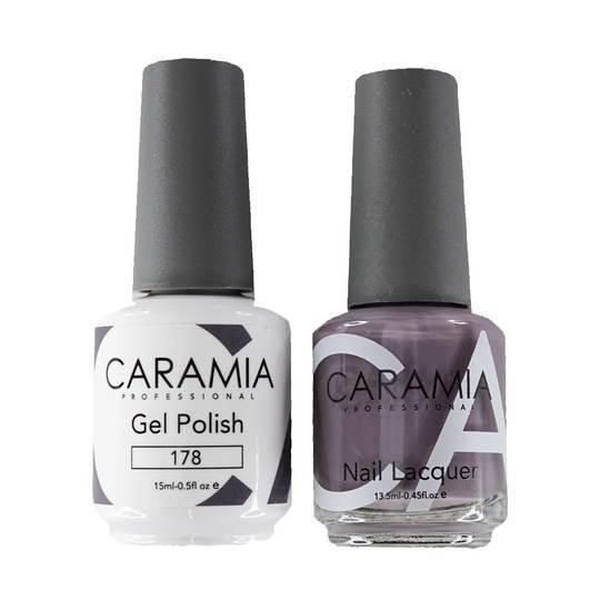 Caramia Gel Nail Polish Duo - 178 Gray Colors