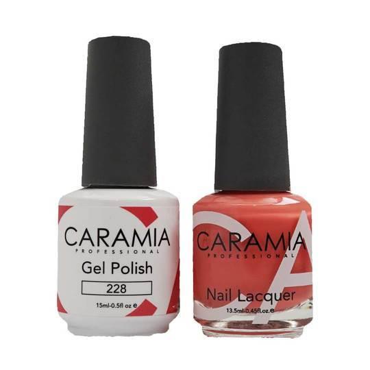 Caramia Gel Nail Polish Duo - 228 Coral Colors