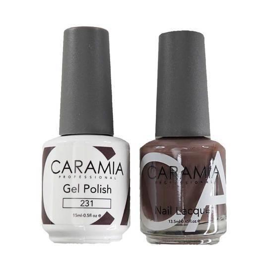 Caramia Gel Nail Polish Duo - 231 Gray Colors