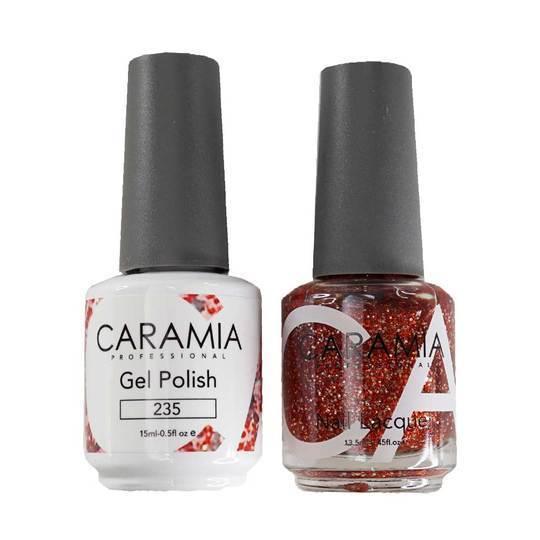 Caramia Gel Nail Polish Duo - 235 Multi, Glitter Colors