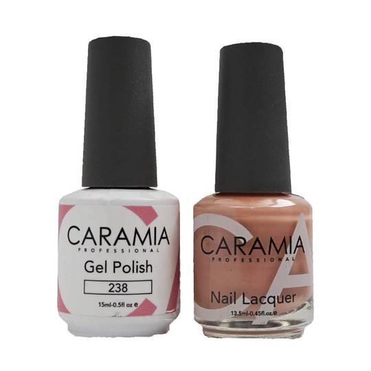 Caramia Gel Nail Polish Duo - 238 Beige Colors