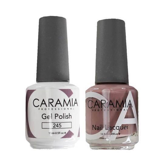 Caramia Gel Nail Polish Duo - 245 Gray Colors