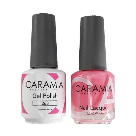 Caramia Gel Nail Polish Duo - 263 Pink Colors