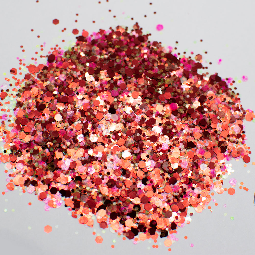 LDS Confetti Glitter Nail Art - 0.5oz CF05 Hotness
