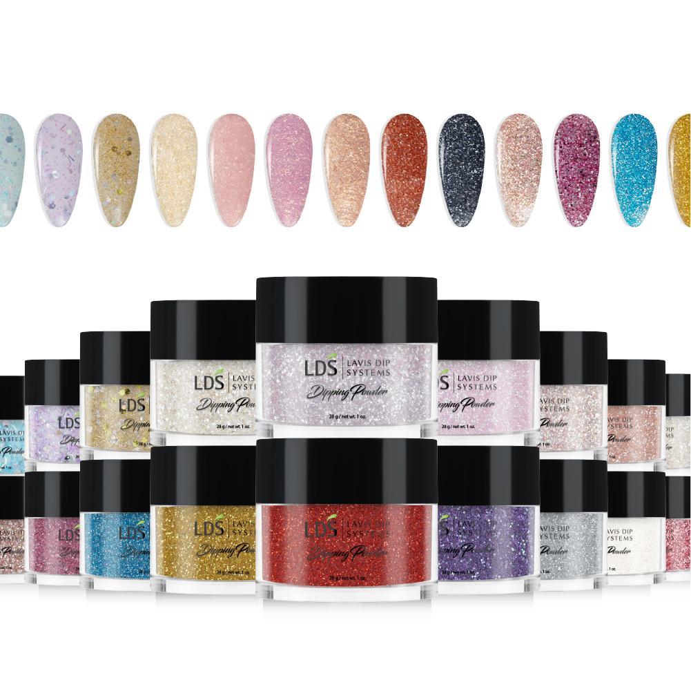  LDS Dip Glitter Color Kit 6 - 1oz/ea (30 Colors): 150 - 179 by LDS sold by DTK Nail Supply