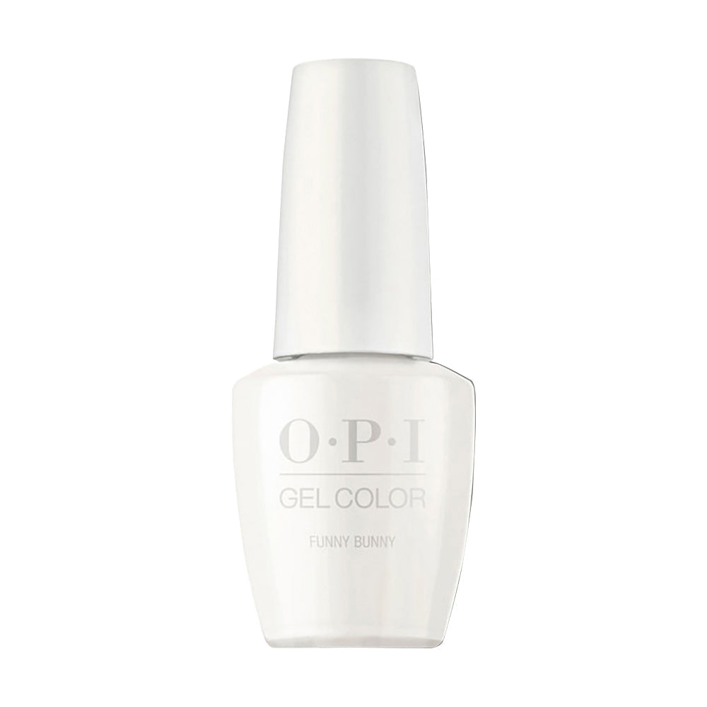 OPI Gel Nail Polish - H22 Funny Bunny - White Colors
