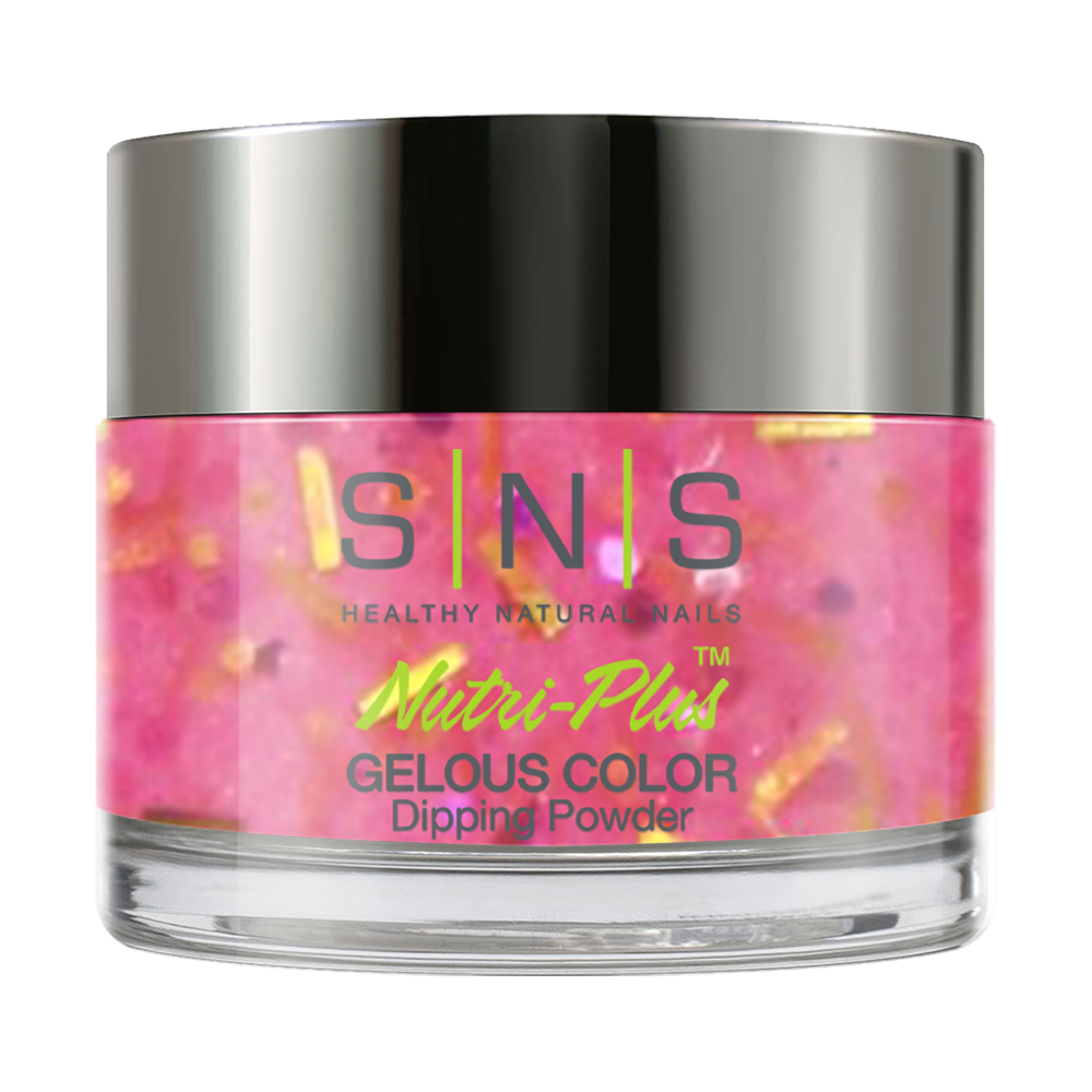 SNS Dipping Powder Nail - HD06 - Pink, Glitter Colors