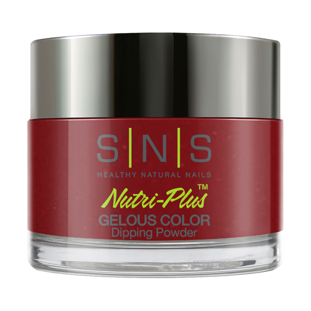 SNS Dipping Powder Nail - IS06 - Homecoming Queen - Red, Glitter Colors