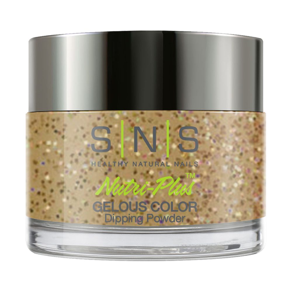 SNS Dipping Powder Nail - IS27 - Gold Dust - Glitter Colors