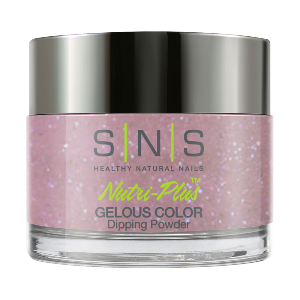 SNS Dipping Powder Nail - IS35 - Lovely Girl - Glitter, Gray Colors