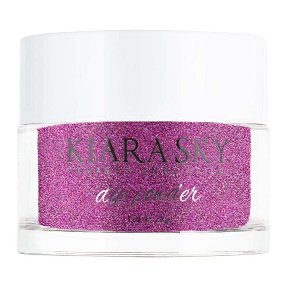 Kiara Sky Dipping Powder Nail - 430 Purple Spark - Glitter, Purple Colors