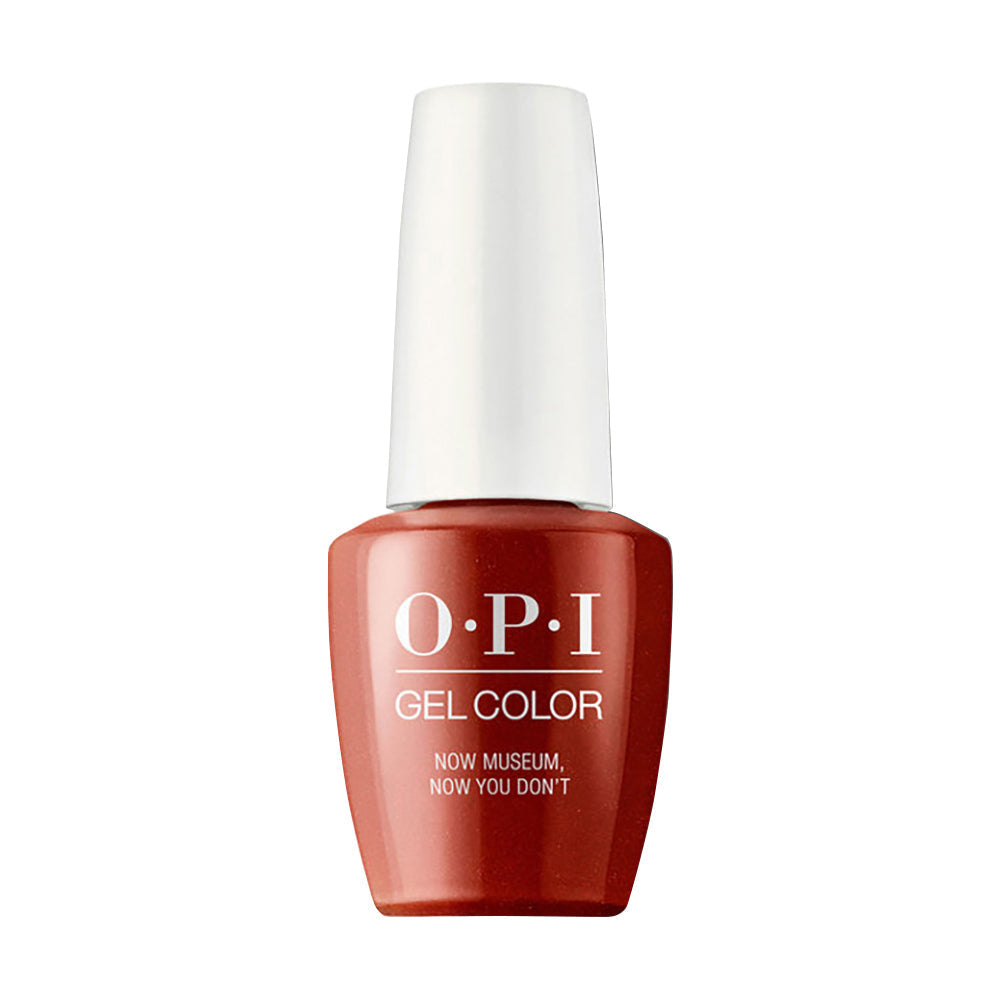 OPI Gel Nail Polish - L21 Now Museum, Now You Don't - Red Colors