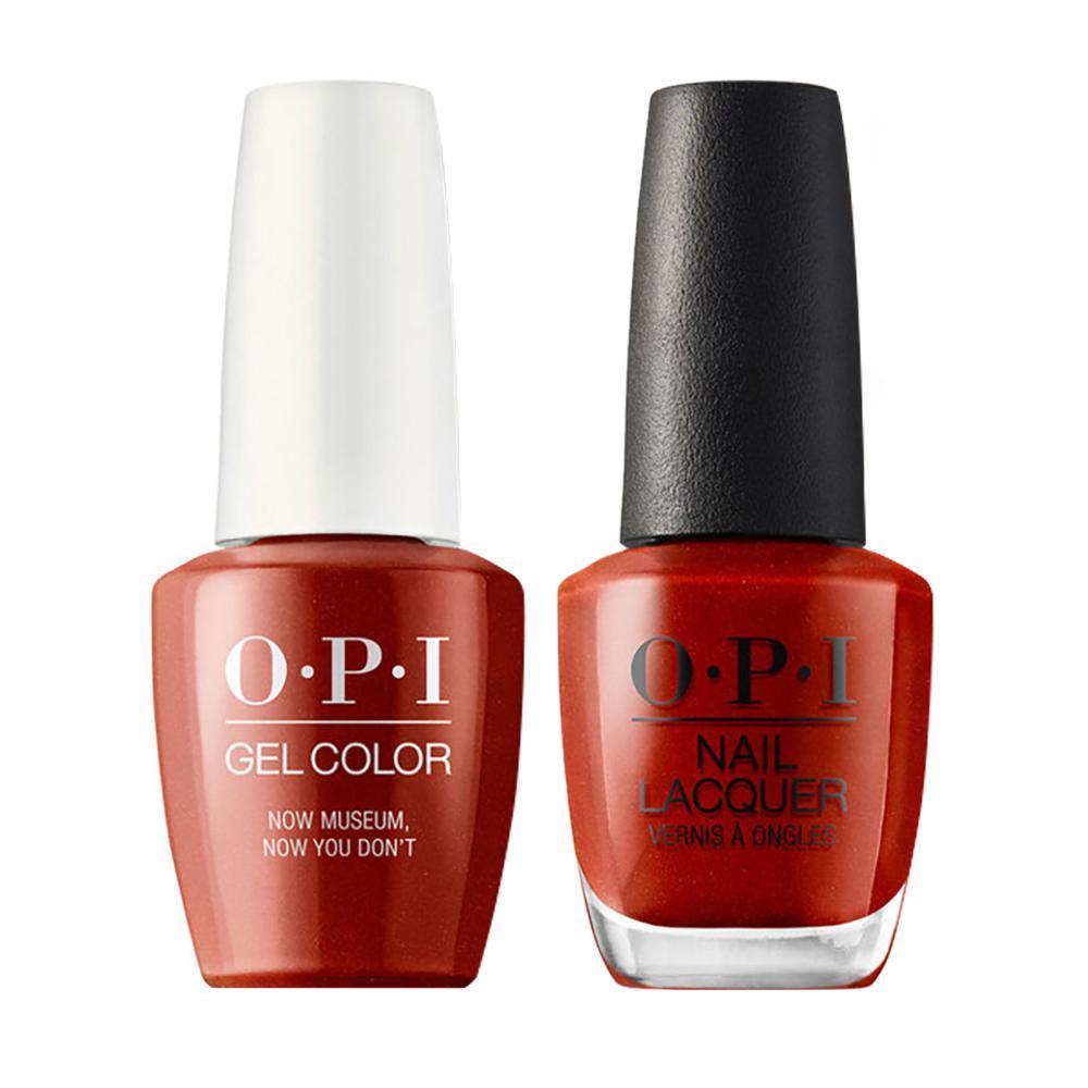 OPI Gel Nail Polish Duo - L21 Now Museum, Now You Don't - Red Colors