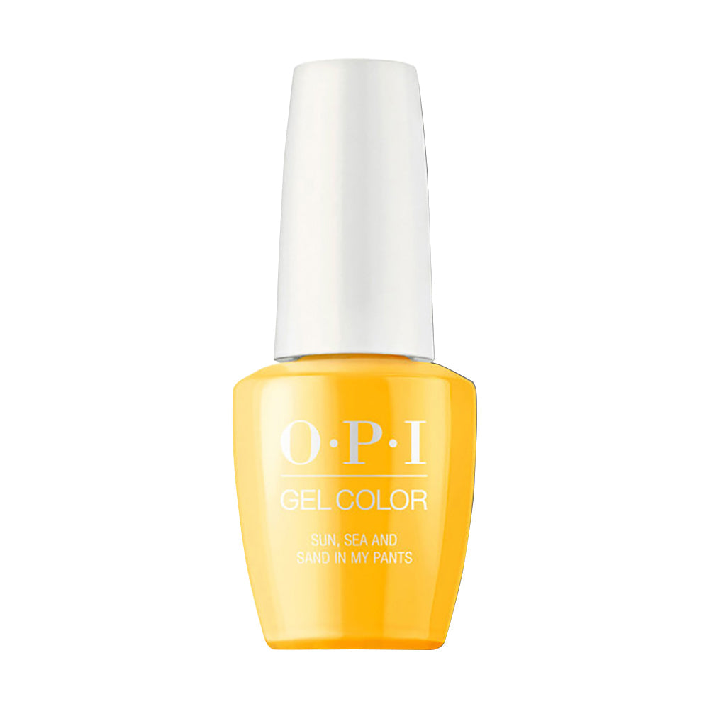 OPI Gel Nail Polish - L23 Sun, Sea, and Sand in My Pants - Yellow Colors