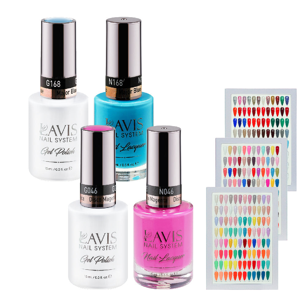 Lavis Gel Polish & Matching Nail Lacquer Duo One Line (252 Colors)
