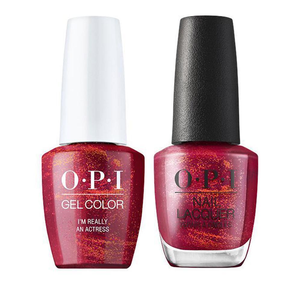 OPI Gel Nail Polish Duo - H010 I’m Really an Actress - Red Colors