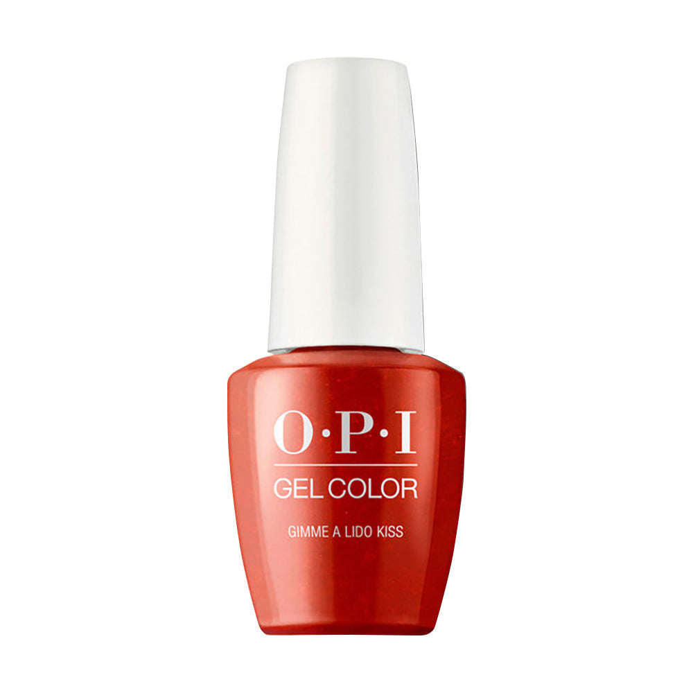 OPI Gel Nail Polish - V30 Gimme a Lido Kiss - Red Colors