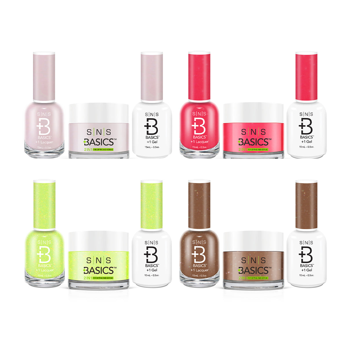 SNS Basic Dipping & Acrylic Powder, Gel & Lacquer 180 Colors