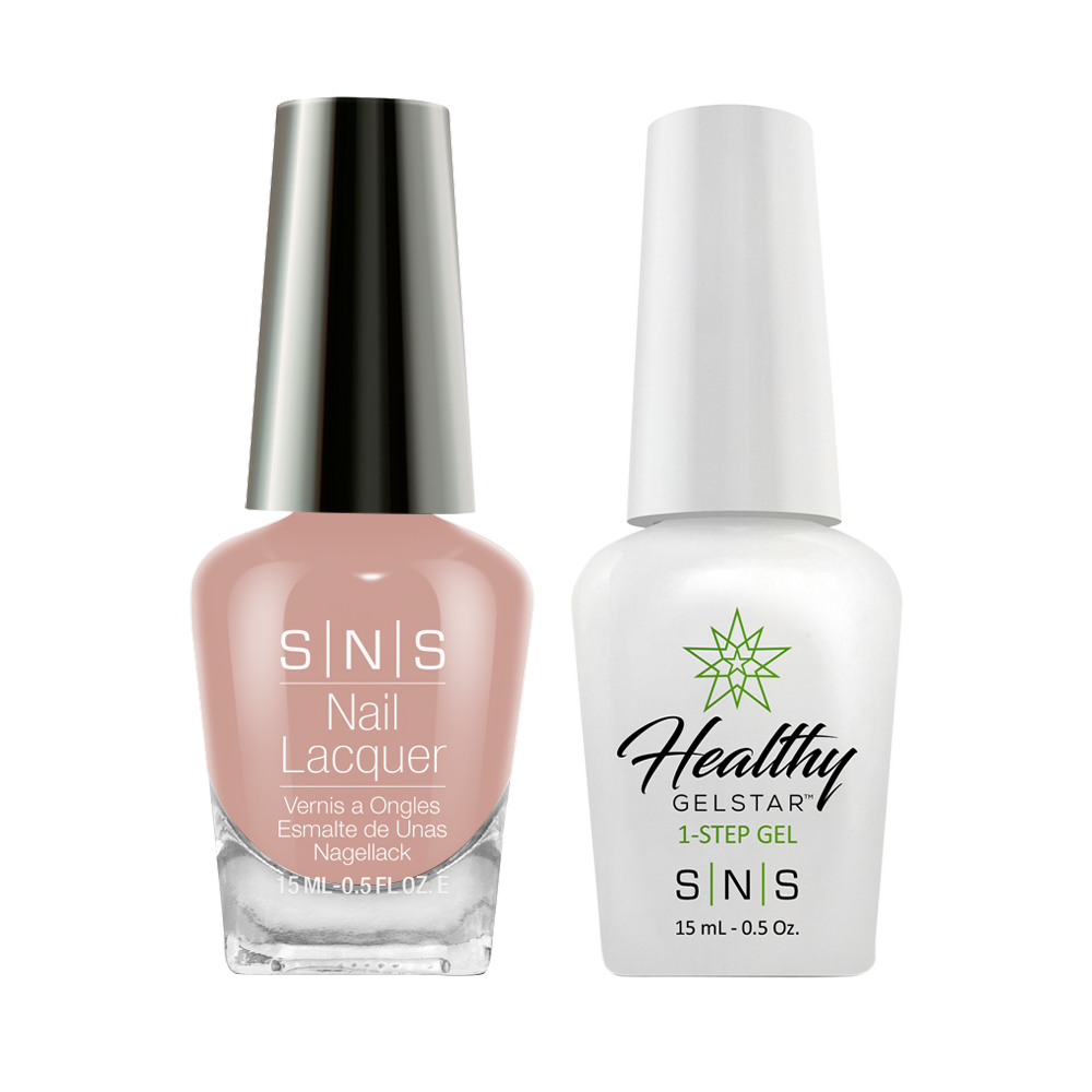 SNS Gel Nail Polish Duo - DW06 Cruise To Cozumel - Nude, Peach Colors