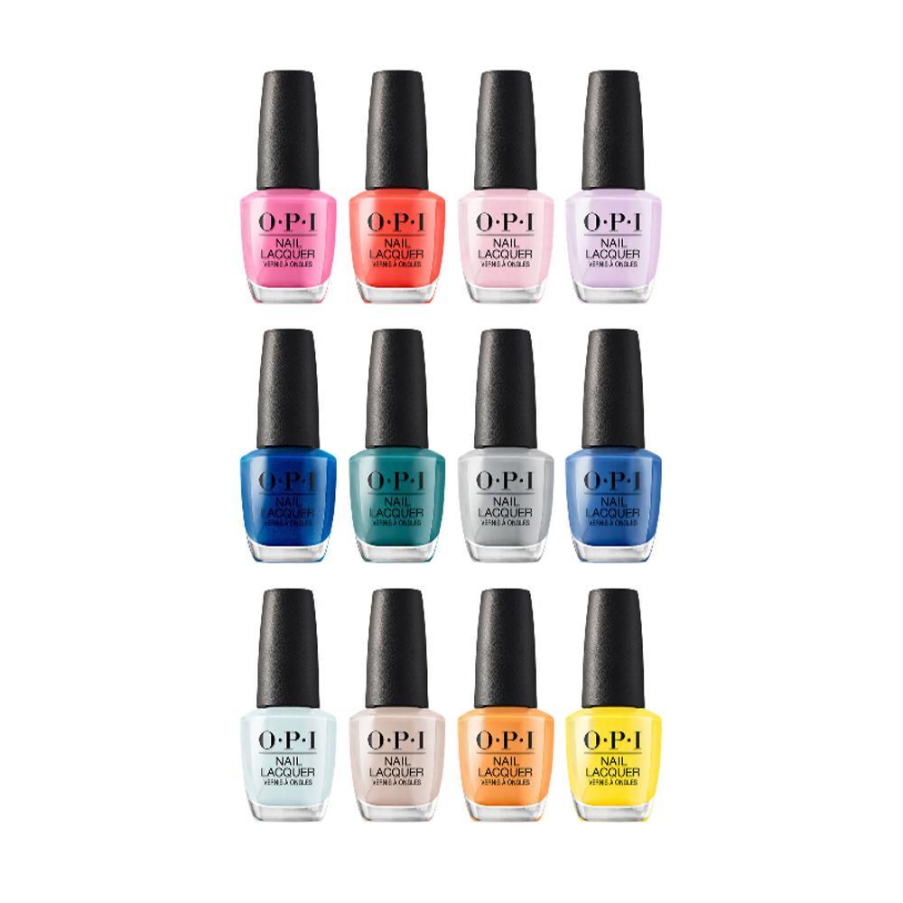 OPI Fiji Nail Lacquer Collection (12 Colors): F80, 81, 82, 83, 84, 85, 86, 87, 88, 89, 90, 91