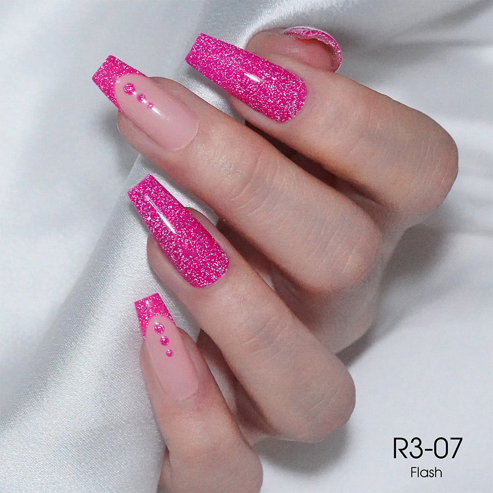 LAVIS Reflective R03 - 07 - Gel Polish 0.5 oz - Pretty In Pink Collection