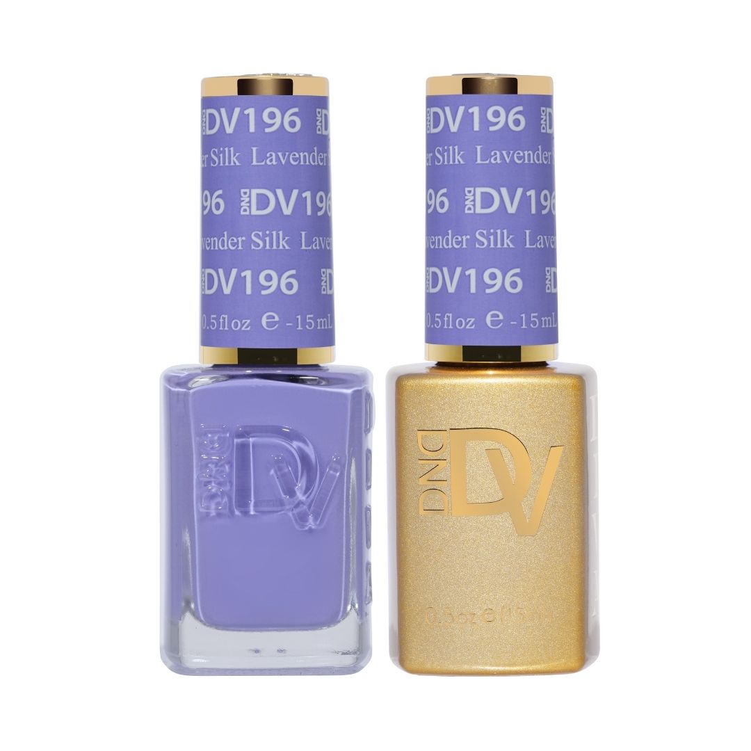 DND DV 196 Lavender Silk - DND Diva Gel Polish & Matching Nail Lacquer Duo Set