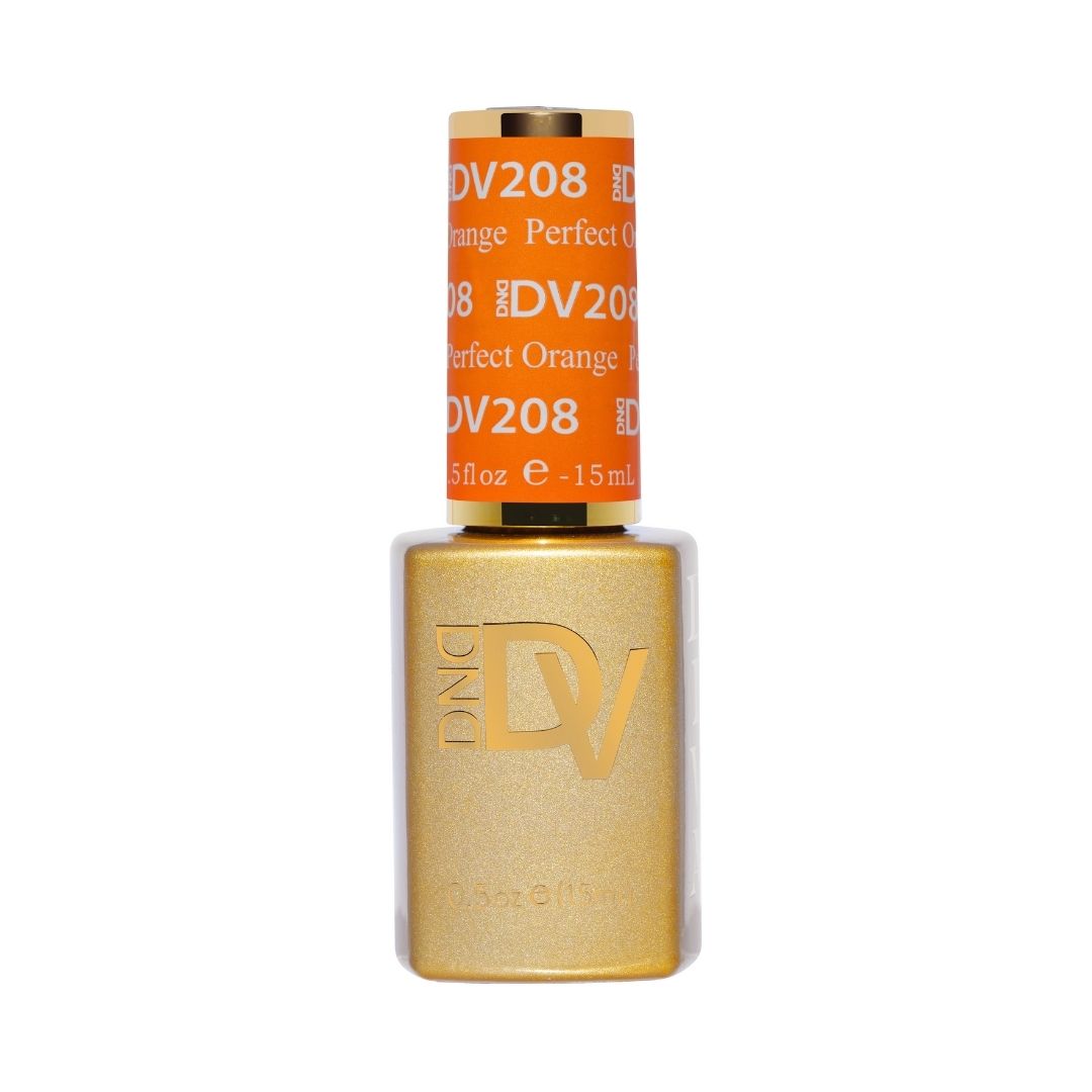 DND DIVA Gel Polish - 208 Perfect Orange