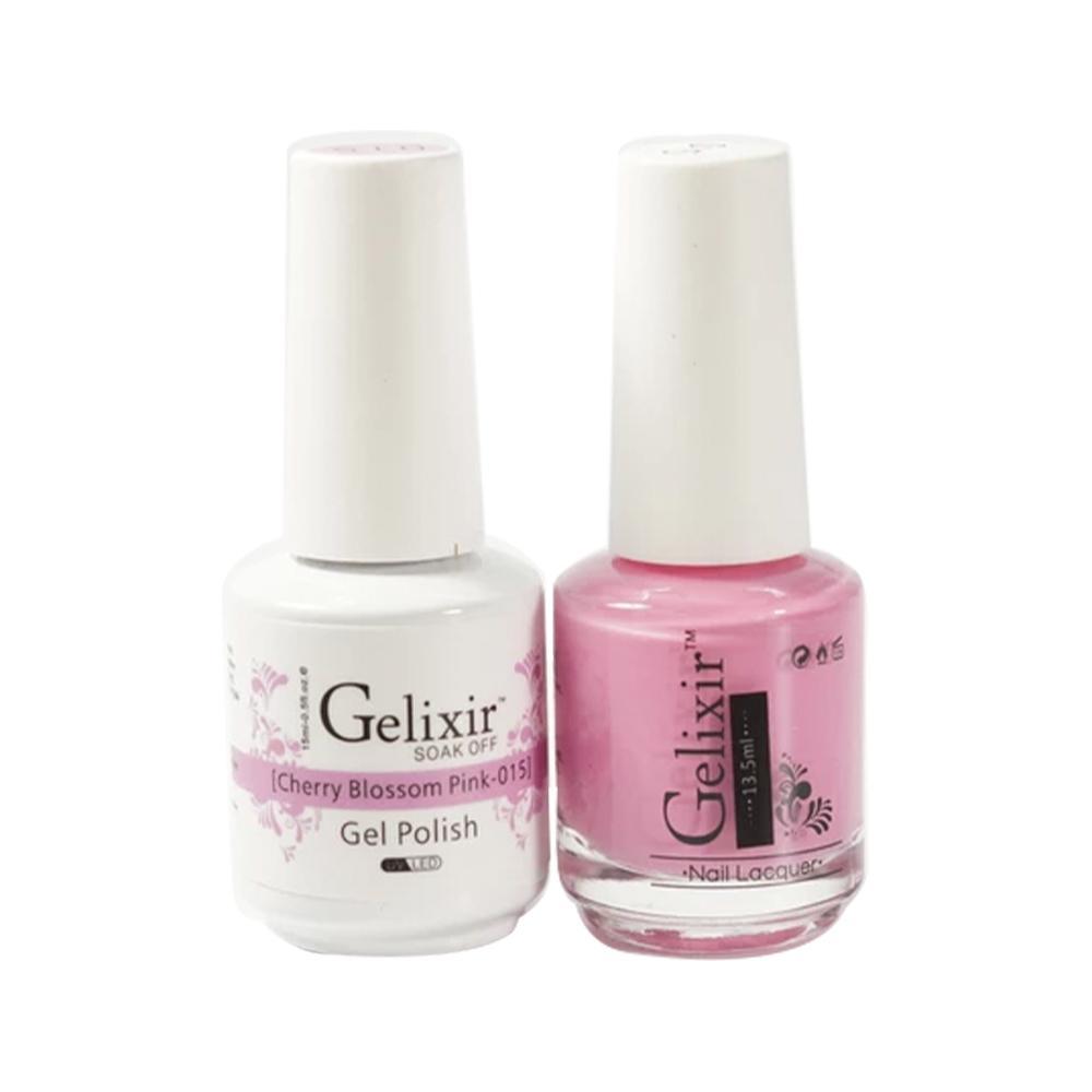 Gelixir Gel Nail Polish Duo - 015 Pink Colors - Cherry Blosson Pink