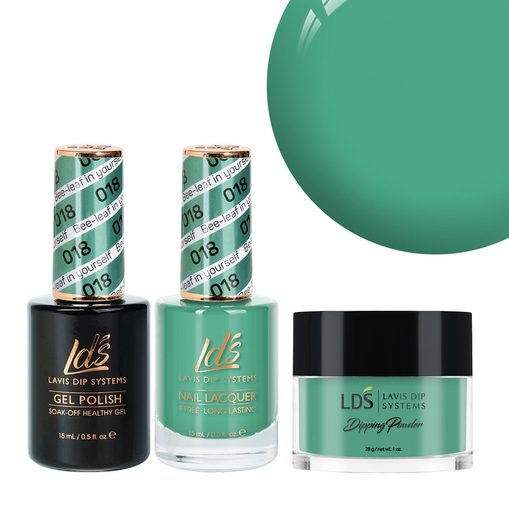 LDS 3 in 1 - 018 Bee-Leaf In Yourself - Dip, Gel & Lacquer Matching