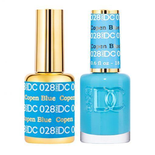 DND DC Gel Nail Polish Duo - 028 Blue Colors - Copen Blue